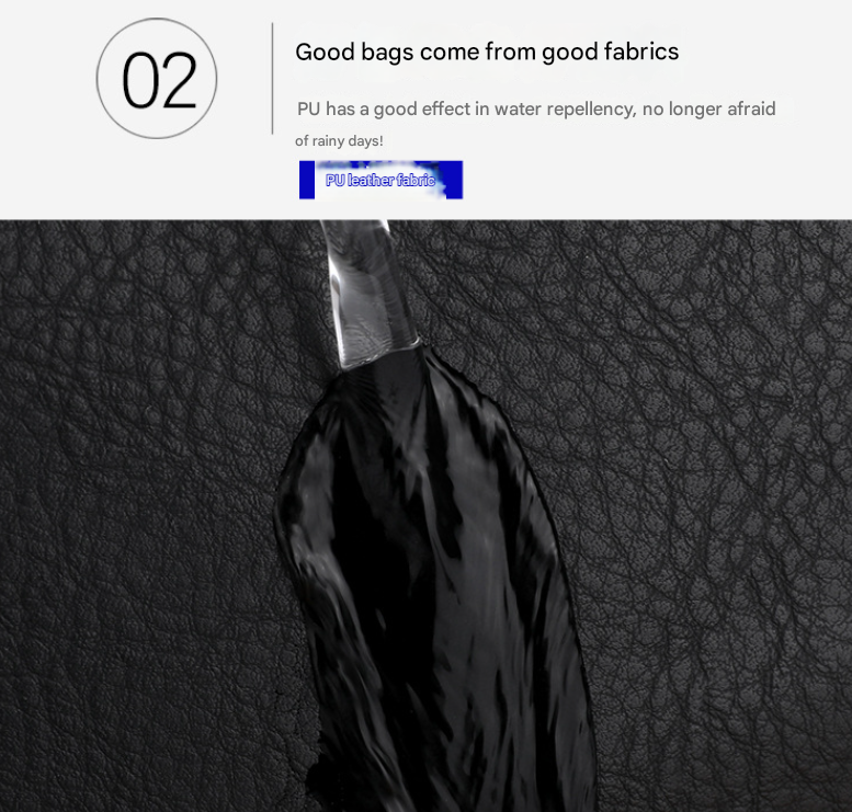 Light Brown Large-Capacity PU Leather Backpack - Stylish Business & Travel Companion 4