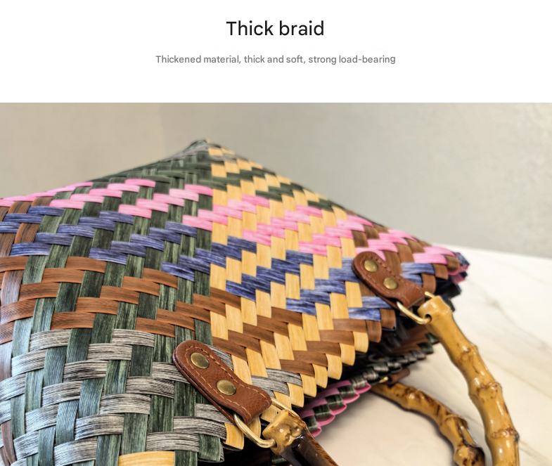 Happy Dog Vintage Striped Dachshund Woven Tote Bag - Stylish Hand-Carry Beach Bag for Women