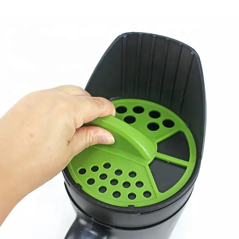 Green with Black Premium Garden Seeder - Versatile Seed and Salt Spreader 3