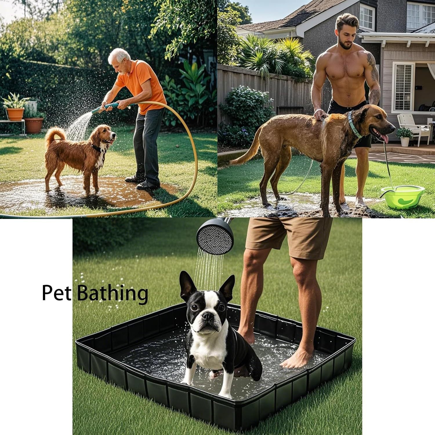 Portable Camping Shower Base - Collapsible Water Containment Tray with Drain for Outdoor Tents 3