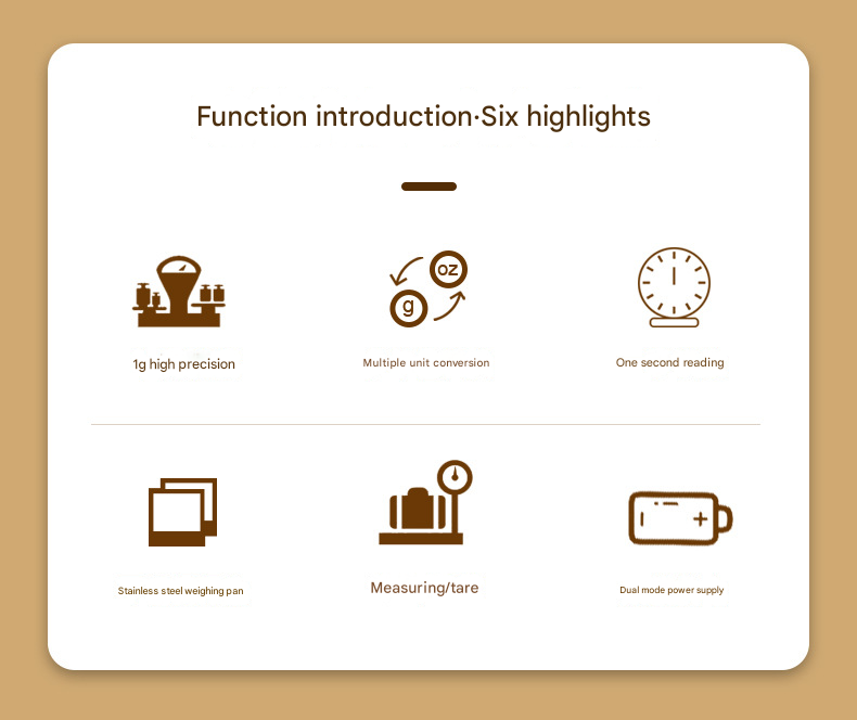 Black Slim Digital Kitchen Scale - High Precision Stainless Steel Food Scale for Baking & Cooking(10kg) 3
