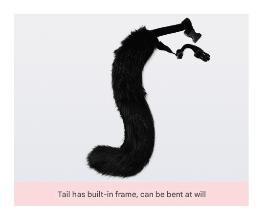 Reddish-brown Halloween Furry Fox Costume Set - Plush Mask, Ears Headband, Tail, and Paws for Cosplay 5