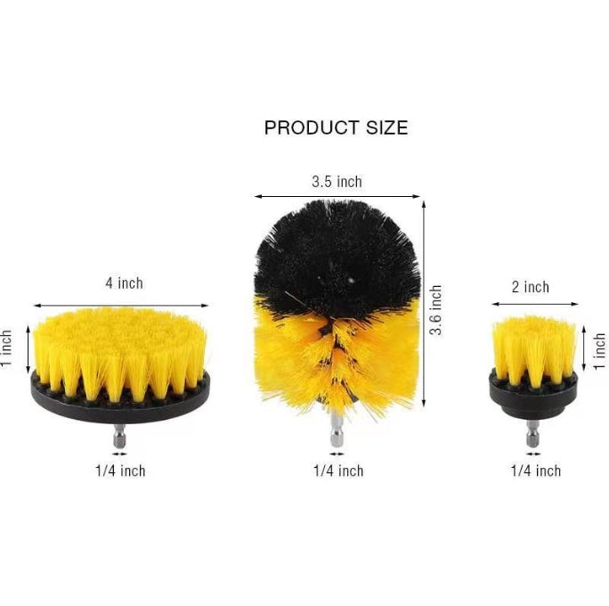 20-Piece set Ultimate Car Detailing Kit - Drill Brush & Polishing Pad Set for Car Interior, Wheels, and Exterior Cleaning 4
