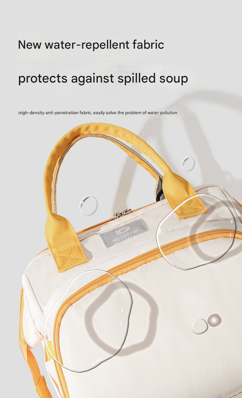 Beige Versatile 3-in-1 Nappy Bag | Convertible Backpack, Tote & Crossbody with Insulated Pockets 5