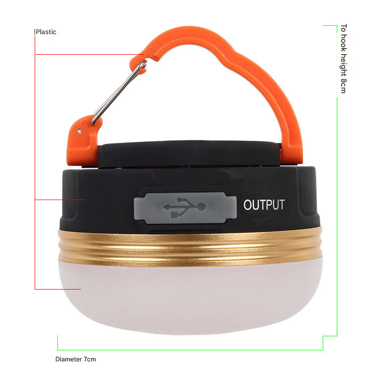 Compact Rechargeable LED Camping Lantern | 300 Lumen, 3 Modes, Magnetic Base & Power Bank Function 4