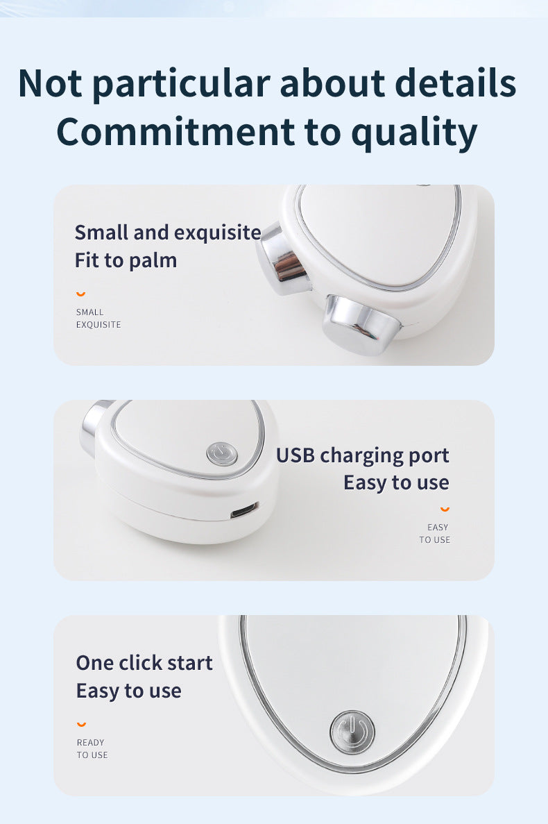 Pink EMS Microcurrent Facial Lifting Massager - Skin Tightening & Sculpting Beauty Tool 4