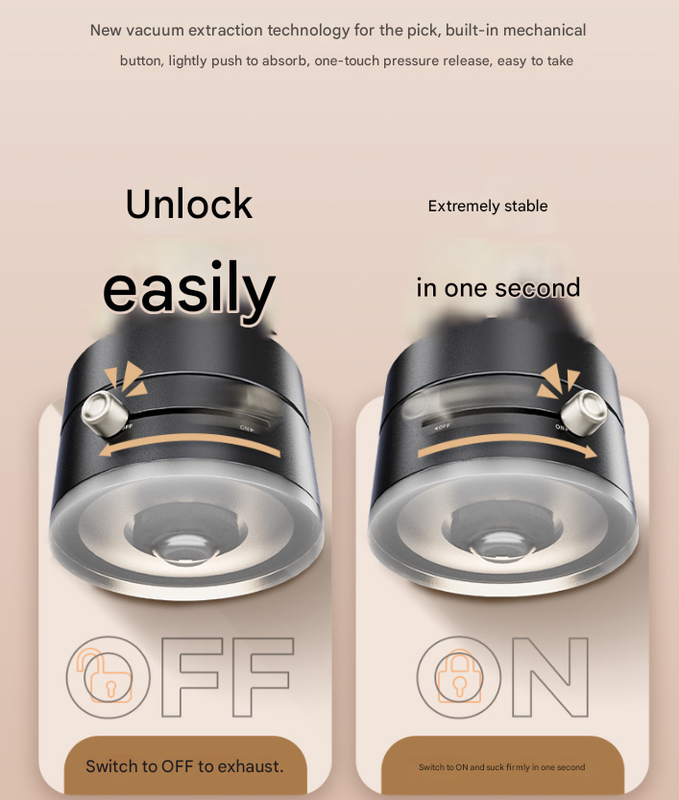 White Multi-Functional Vacuum Suction Cup Stand - Foldable, Extendable Kitchen Lazy Person's Dual-Sided Magnetic Phone Holder 3