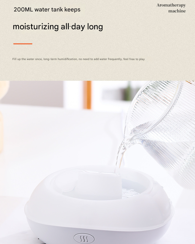 Crack color Mini USB Aromatherapy Diffuser with Flame Projection - Portable Humidifier for Home and Car Use 5