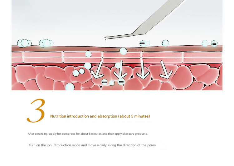 Green Professional Ultrasonic Skin Scrubber - 4-in-1 Facial Spatula for Deep Cleaning, Blackhead Removal, and EMS Lifting 5