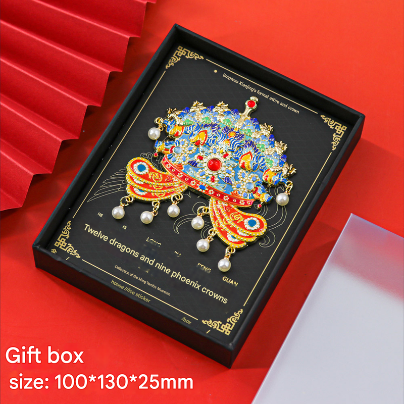 Imperial Chinese Phoenix Crown 3D Metal Fridge Magnet - Mystery Blind Box Collectible Gift 5