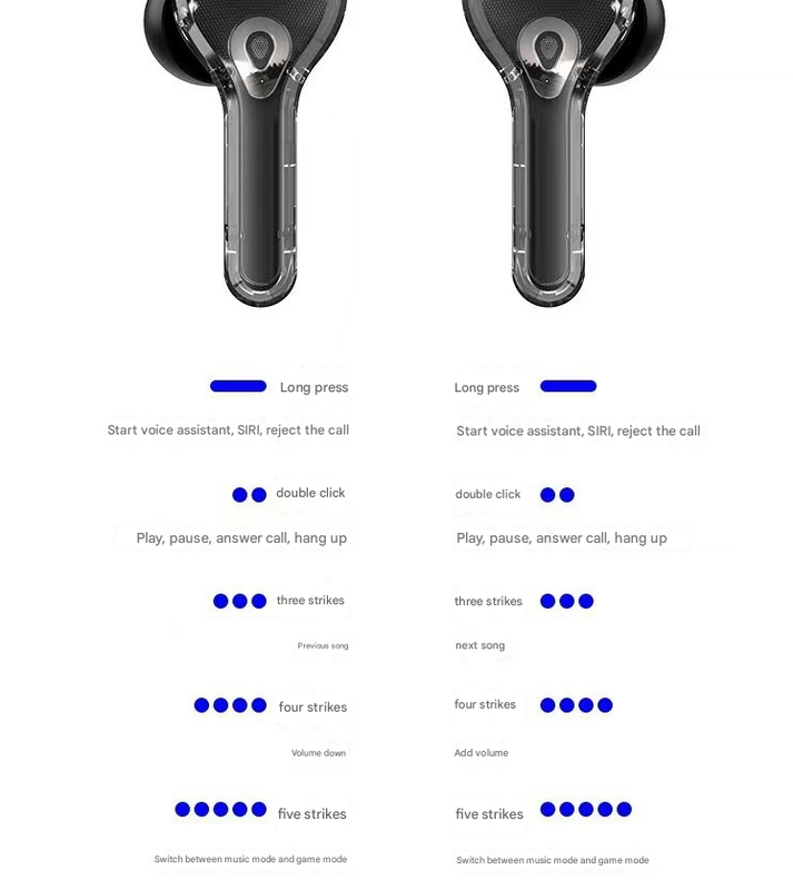 Black Smart TWS Earbuds with Full-Color LCD Touchscreen Case - Bluetooth 5.4, HiFi Stereo & ENC Noise Cancelling 7