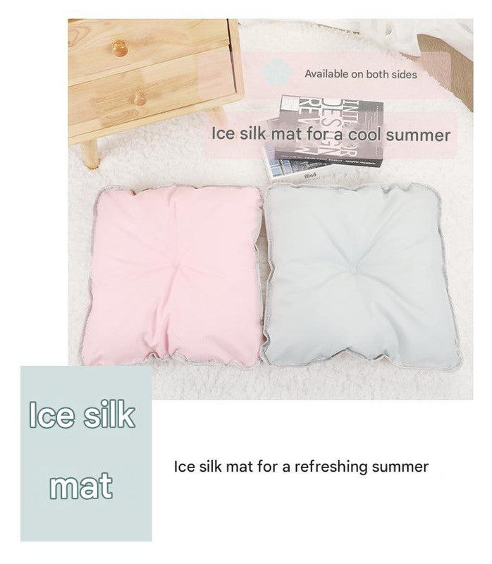 Green Premium Portable Pet Tent Bed with Cooling Mat - Breathable Foldable Outdoor Indoor Cat Dog House Shelter for Summer(Size: M) 7