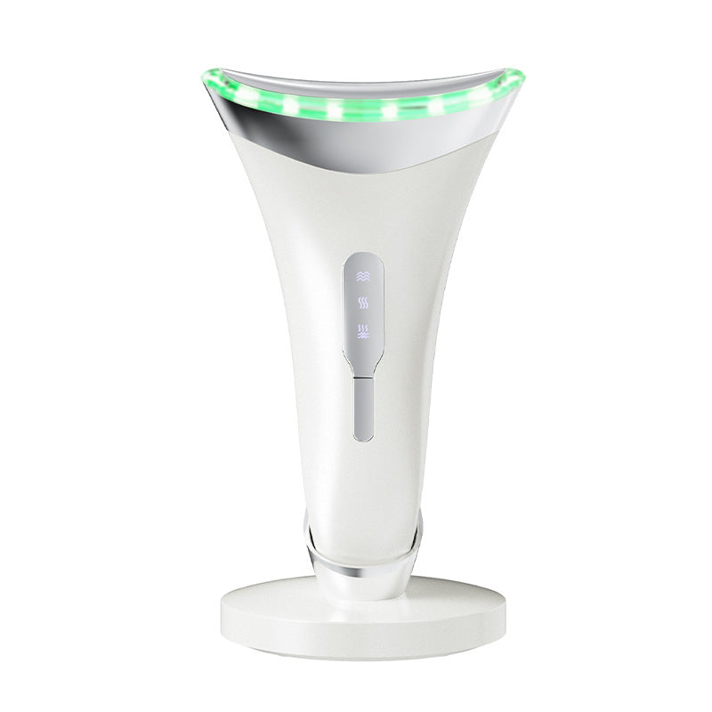 MJ-400 white Rechargeable EMS Facial & Neck Sculpting Device - 3-in-1 LED Light Therapy Massager(Three colors)