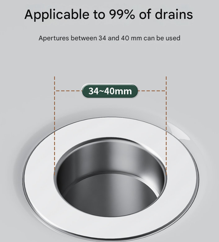 5 PCS Universal Pop-Up Sink Drain Stopper with Anti-Clog Filter Basket - Stainless Steel Hair Catcher & Anti-Odor Plug 3