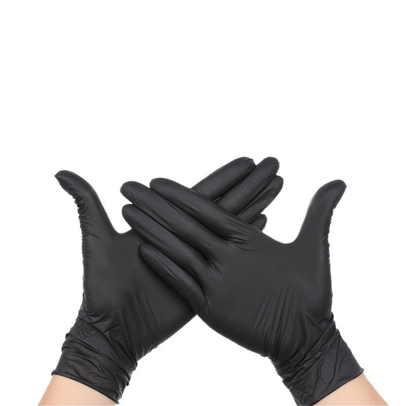 100 Pairs Black Premium Disposable Nitrile Gloves - Powder-Free & Extra Durable for Multi-Purpose Use(S)