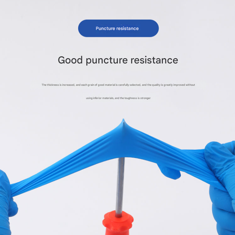 100 Pairs White Premium Disposable Nitrile Gloves - Powder-Free & Extra Durable for Multi-Purpose Use(S) 3