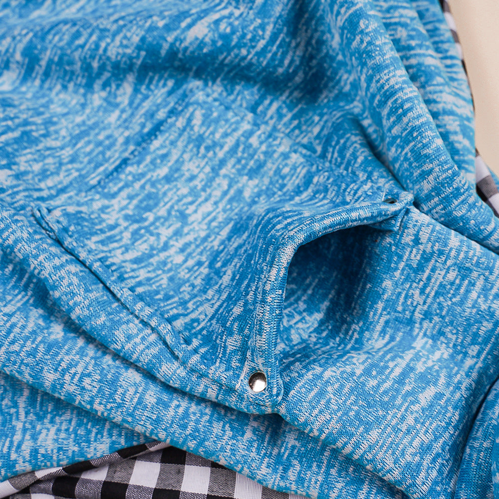 Dark blue Pet Carrier Backpack - Comfortable Shoulder Bag for Cats and Dogs, Ideal for Outdoor Use in Autumn and Winter