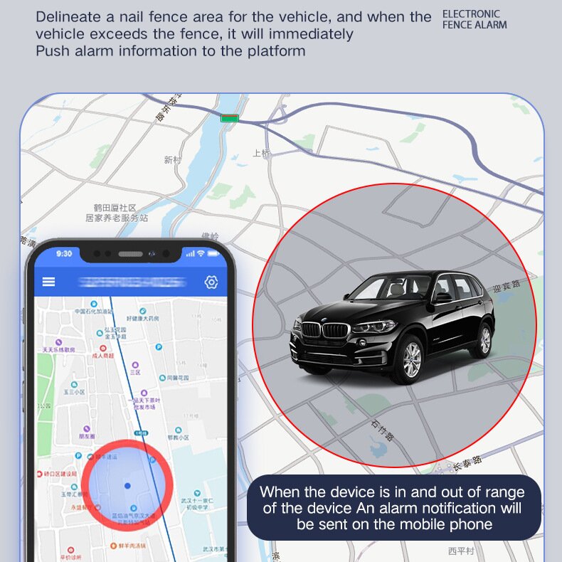 Black Mini Magnetic Real-Time GPS Tracker - Anti-Theft Locator for Vehicles, Assets & Personal Safety 3