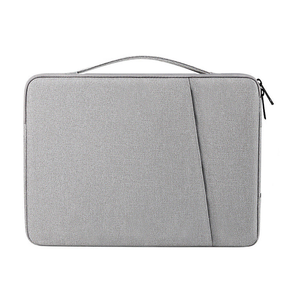 Grey 360° Protective Laptop & Tablet Sleeve with Accessory Organizer - Water-Repellent Carrying Case