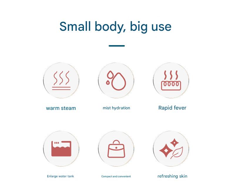 Nano Ionic Facial Steamer - Deep Hydration Hot Mist Face Steamer for Home Spa & Skincare(white) 3