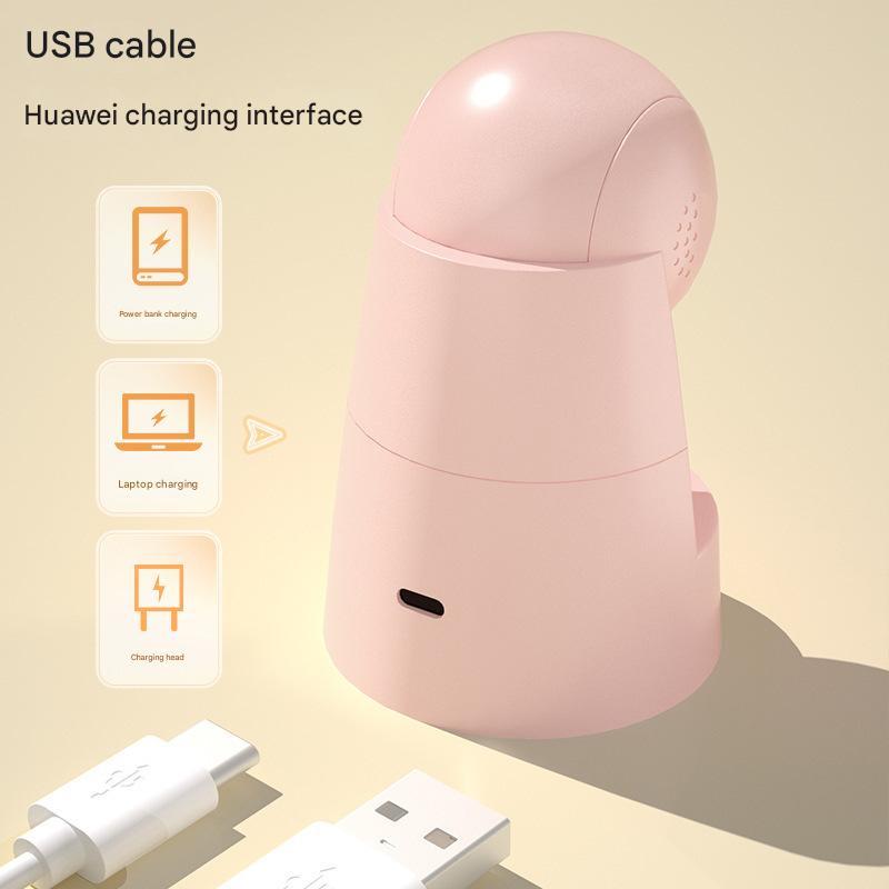 Two Mini Portable UV/LED Nail Lamp - Fast Curing, Adjustable Angle, 60s Timer, USB Rechargeable(pink)