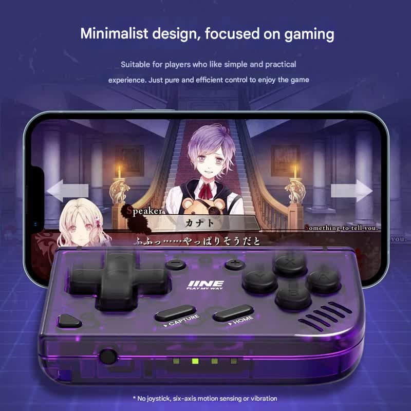 Mini Retro Pocket Game Controller - Multi-Platform Wireless Gamepad for Switch/PC/Android/iOS(black) 3