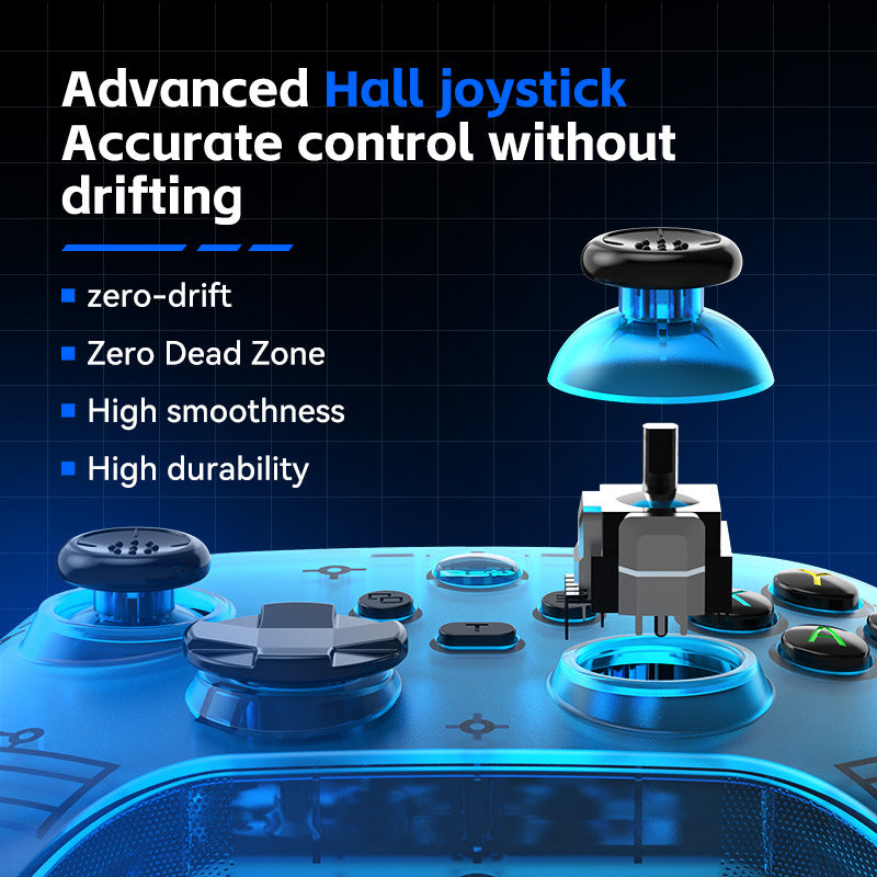 G6 Pro Wireless Gaming Controller - Hall Joysticks & Triggers, Multi-Platform, Six-Axis Gyro, Turbo & Macro(grey) 4