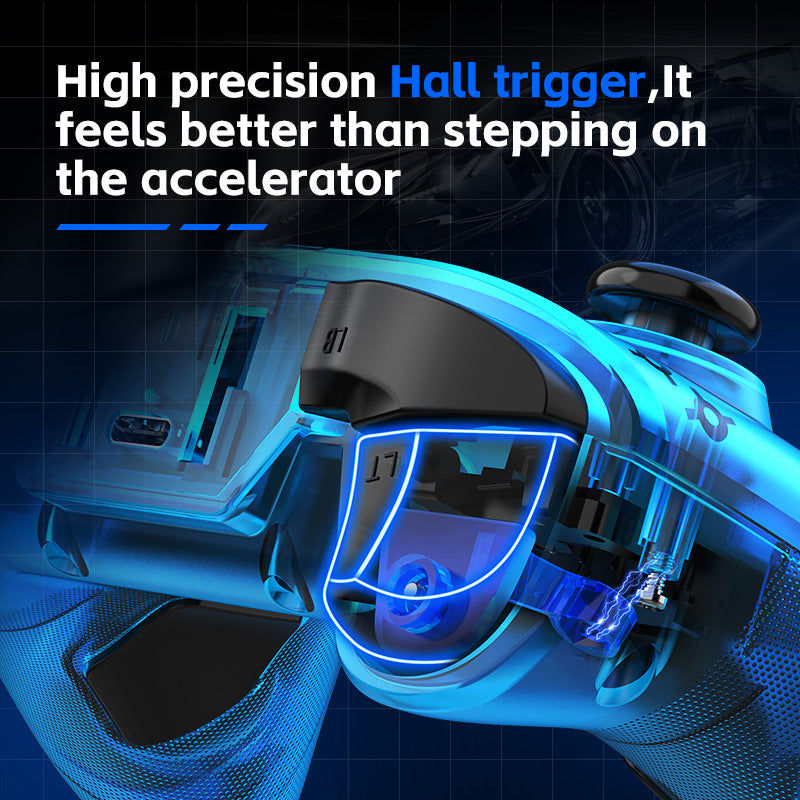 G6 Pro Wireless Gaming Controller - Hall Joysticks & Triggers, Multi-Platform, Six-Axis Gyro, Turbo & Macro(blue) 3