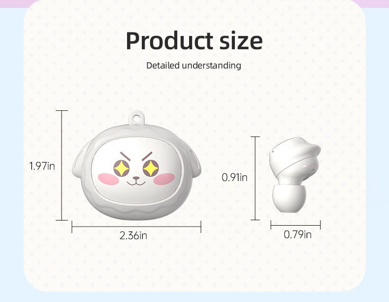 Fun Face-Changing TWS Earbuds with Rotating Case - Bluetooth 5.4, High-Quality Sound(Light Blue) 7