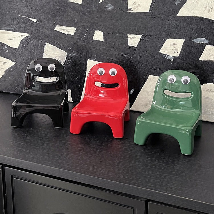 Artisan Medium-High Fired Ceramic Serving Tray - Handcrafted Home Decor Piece(black)