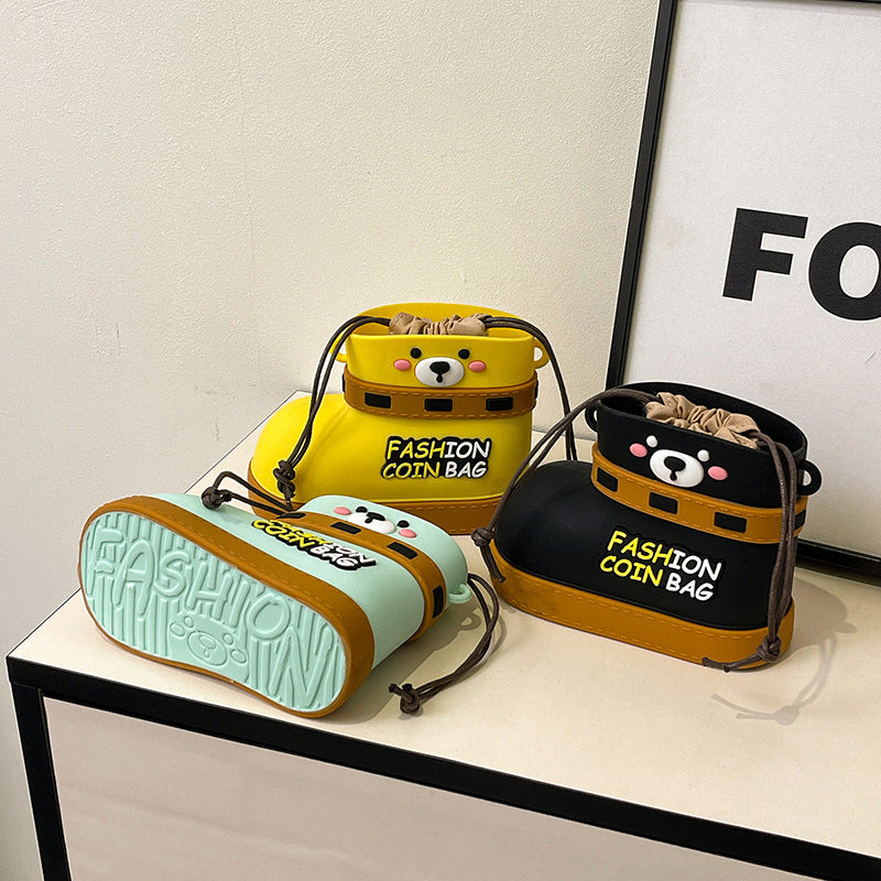 Adjustable Silicone Crossbody Bag - Multi-Way Lightweight Purse with Spacious Design(yellow) 3