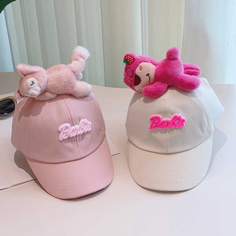 Cute Plush - Decorated Baseball Cap(khaki) 4