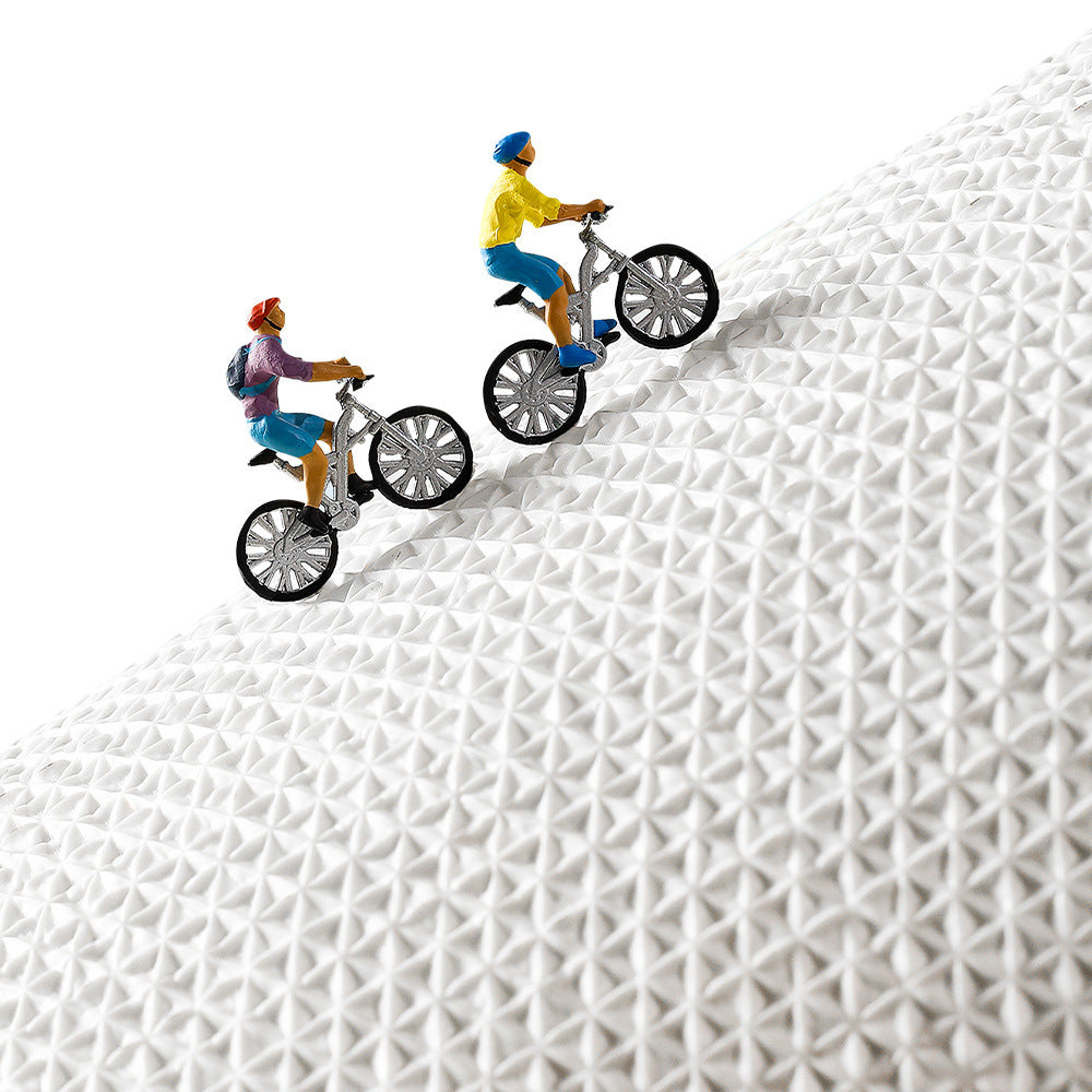 Premium Bath Mat with 8X Water Absorption & Non-Slip Base(Blue Ocean)