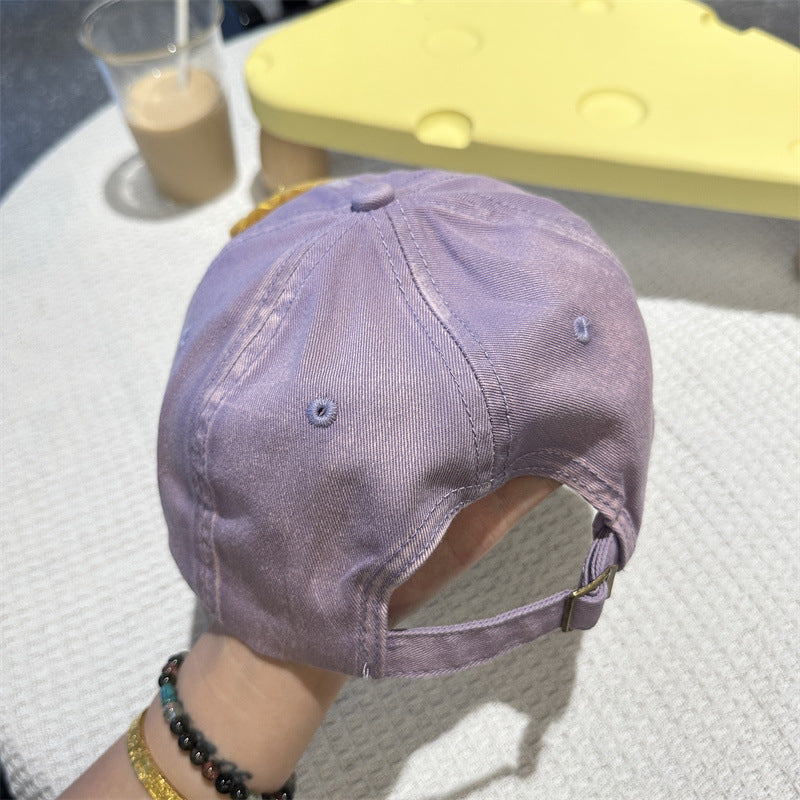 Adorable Cartoon Cat & Stars Baseball Cap - 100% Cotton, Adjustable Fit, Sun Protection(purple) 5