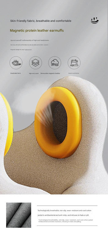 Smart Neck Pillow with Dual Noise Reduction, HIFI Bluetooth Music & Graphene Heating - Sleep Elf" Travel Pillow(Lake blue)" 5