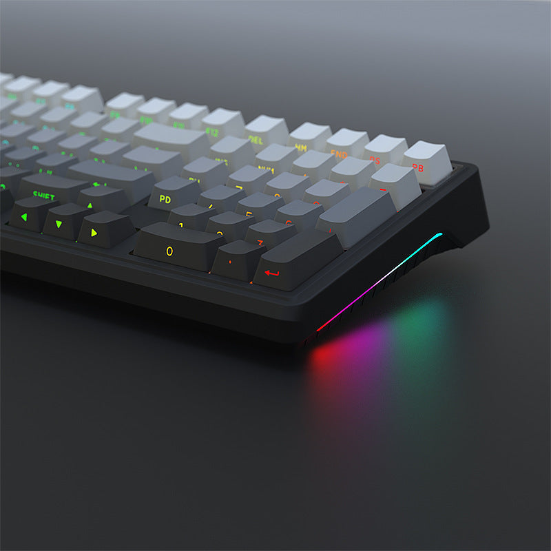 Tri-Mode RGB Mechanical Gaming Keyboard - 102-Key, Hot-Swappable, 4000mAh Battery, 5-Layer Sound Dampening(Midnight on black) 3