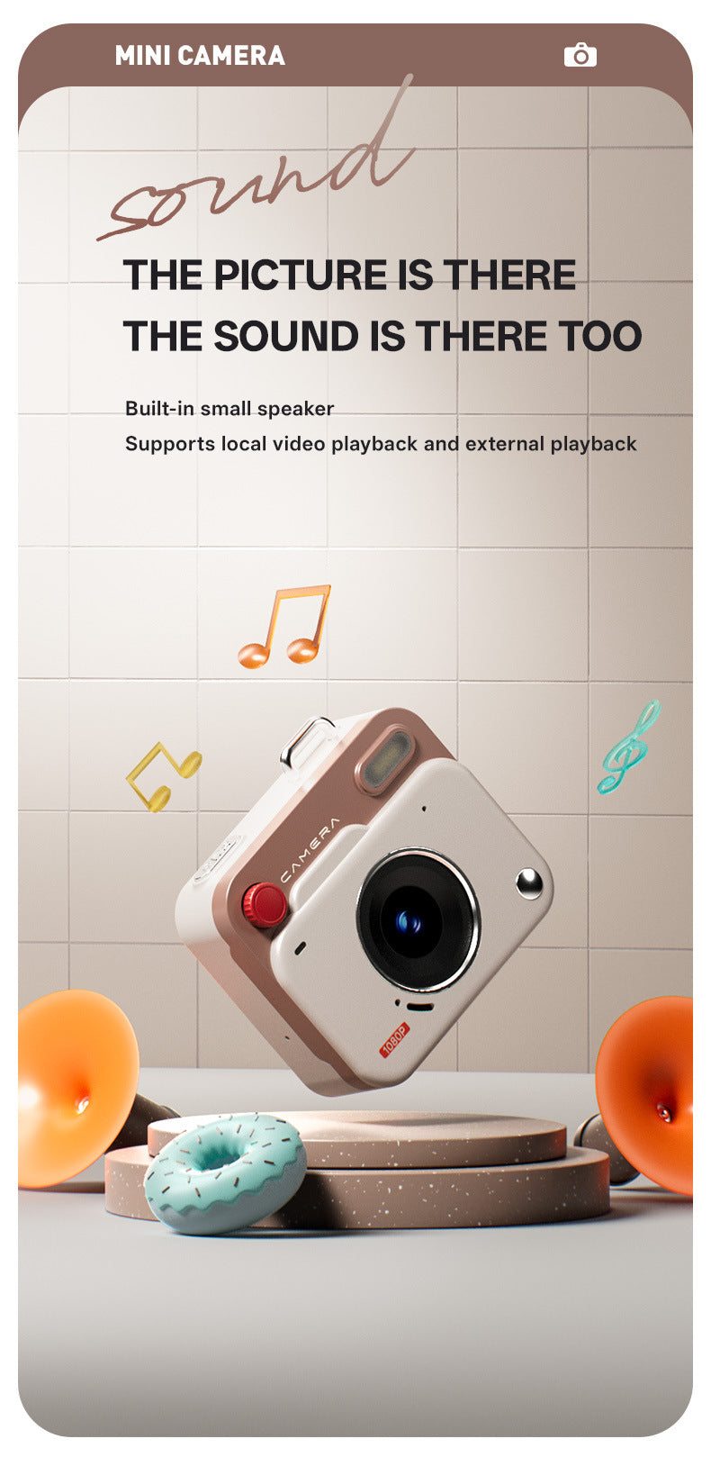 Mini Retro Keychain Camera - 48MP Photos, 1080P HD Video with Built-in Filters & Flash(red) 6