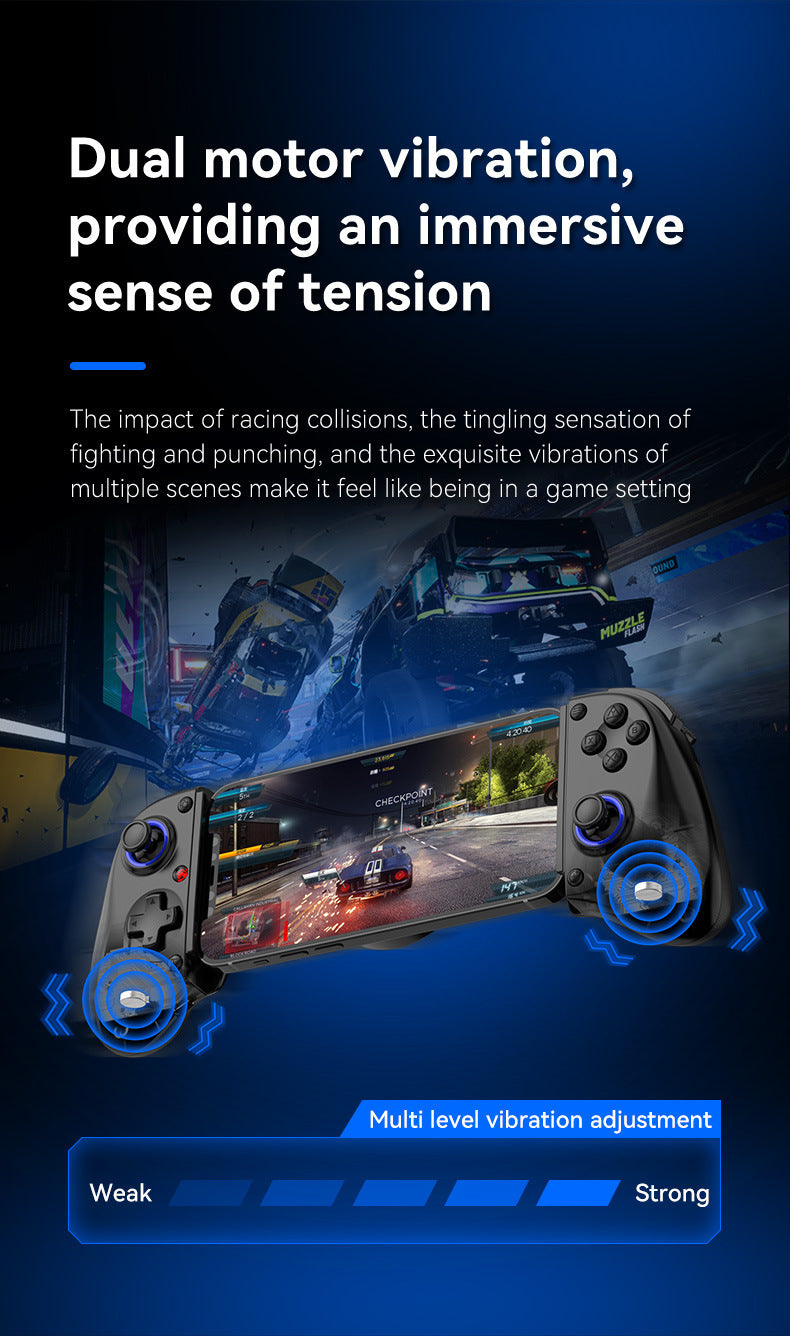 Multi-Platform Telescopic Gaming Controller - Hall Triggers, Esports 3D Joysticks & Macro Programming(white) 8