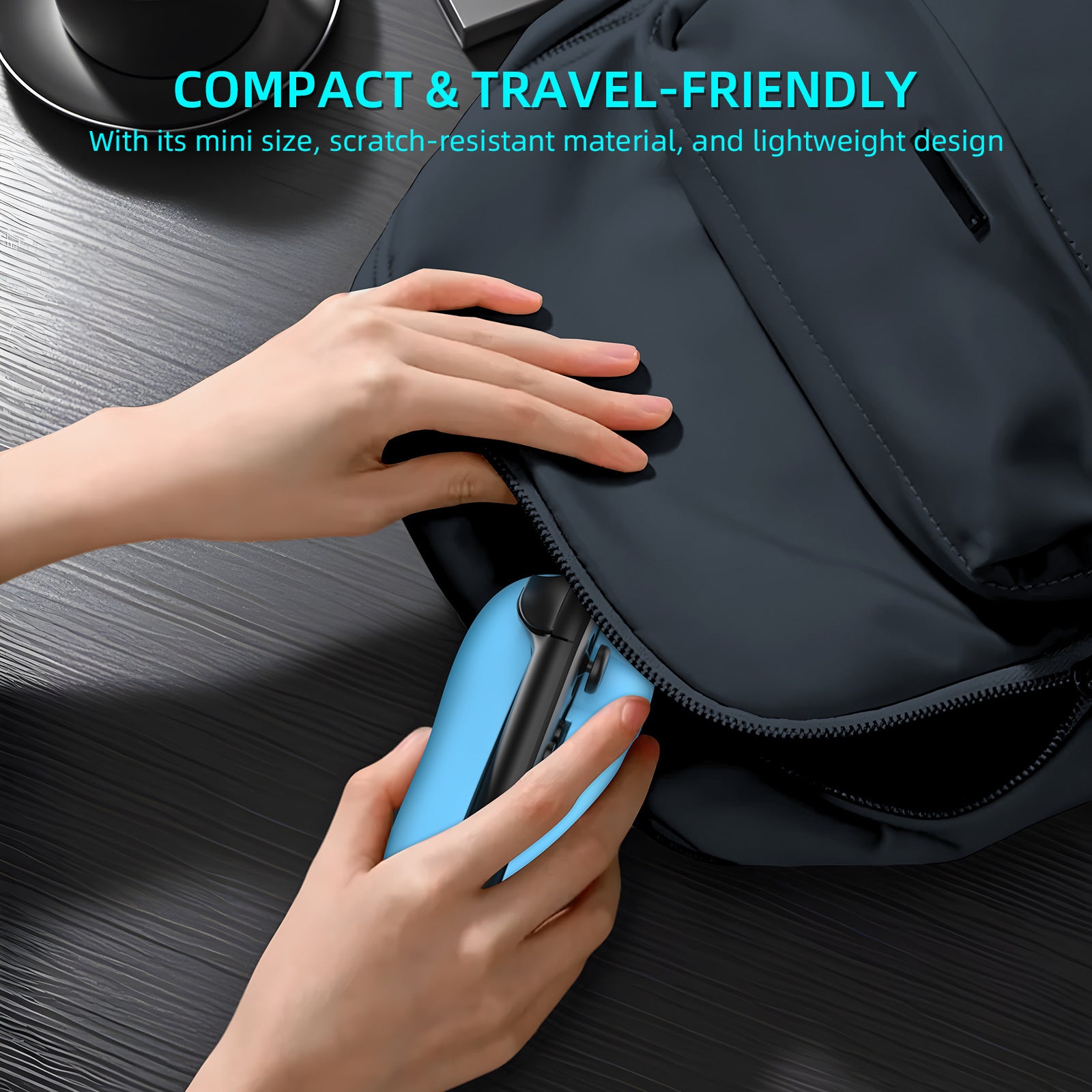 Ergonomic Mouse Grip for Nintendo Switch Joy-Con - 2-Pack Controller Holder (black) 7