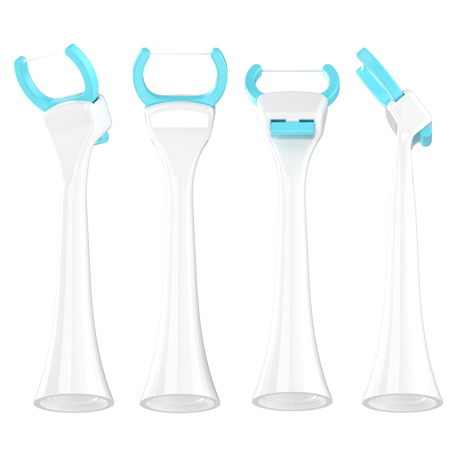 2-in-1 Sonic Electric Toothbrush & Power Flosser Kit - 3 Modes, 31000VPM, IPX7 Waterproof, with Travel Case(white+50pcs dental floss replacement heads)