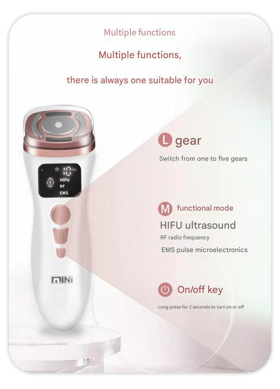 3-in-1 Facial Firming & Anti-Wrinkle Device with HIFU, RF & EMS Technology(White) 4