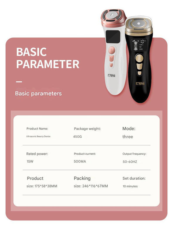 3-in-1 Facial Firming & Anti-Wrinkle Device with HIFU, RF & EMS Technology(White) 7