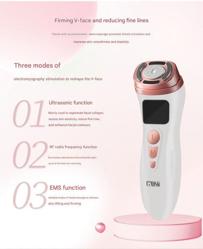 3-in-1 Facial Firming & Anti-Wrinkle Device with HIFU, RF & EMS Technology(black) 5