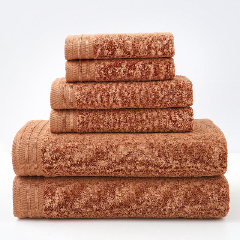 Luxury Combed Cotton Towel Collection - Highly Absorbent, Soft & Durable for Bath, Hand, and Face(Caramel)