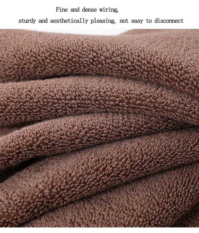 Luxury Combed Cotton Towel Collection - Highly Absorbent, Soft & Durable for Bath, Hand, and Face(Dark brown) 4