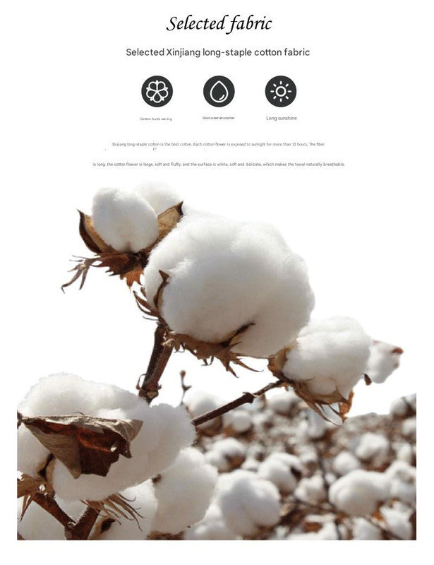 Luxurious 100% Cotton Waffle Weave Towel Set - 3-Piece Absorbent, Quick-Drying & Soft(White) 4