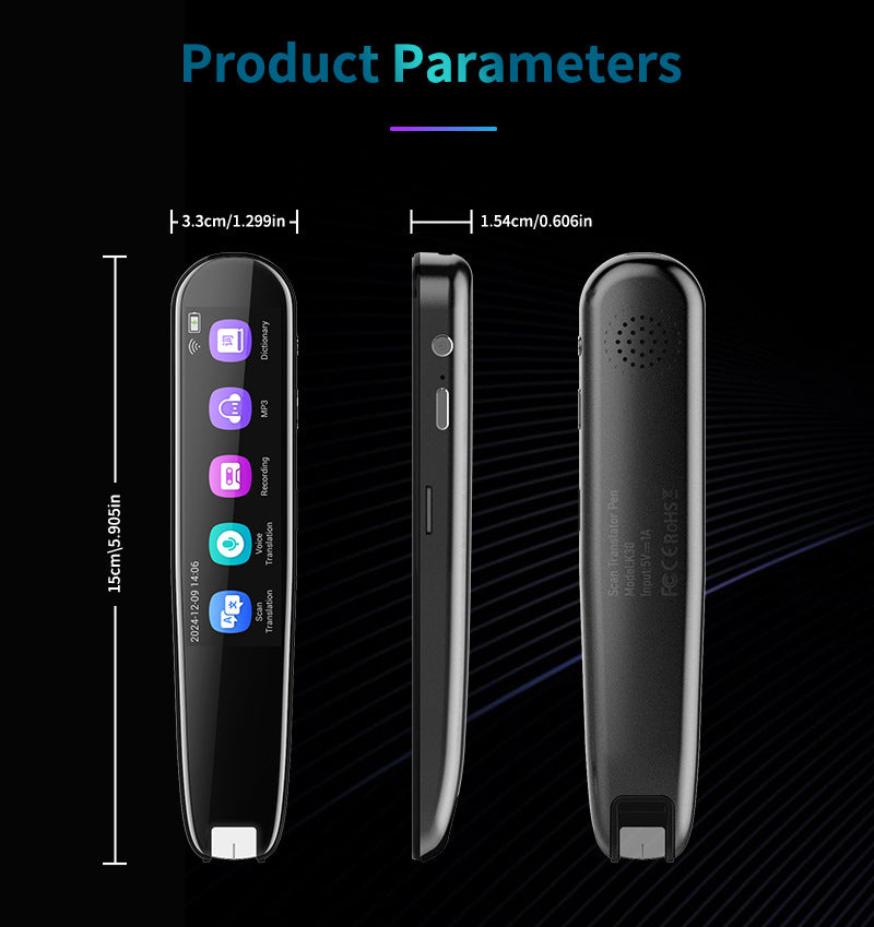 Smart AI Scan & Voice Translator Pen - 112+ Languages, Offline Mode, HD Touchscreen & Dictionary(black) 10