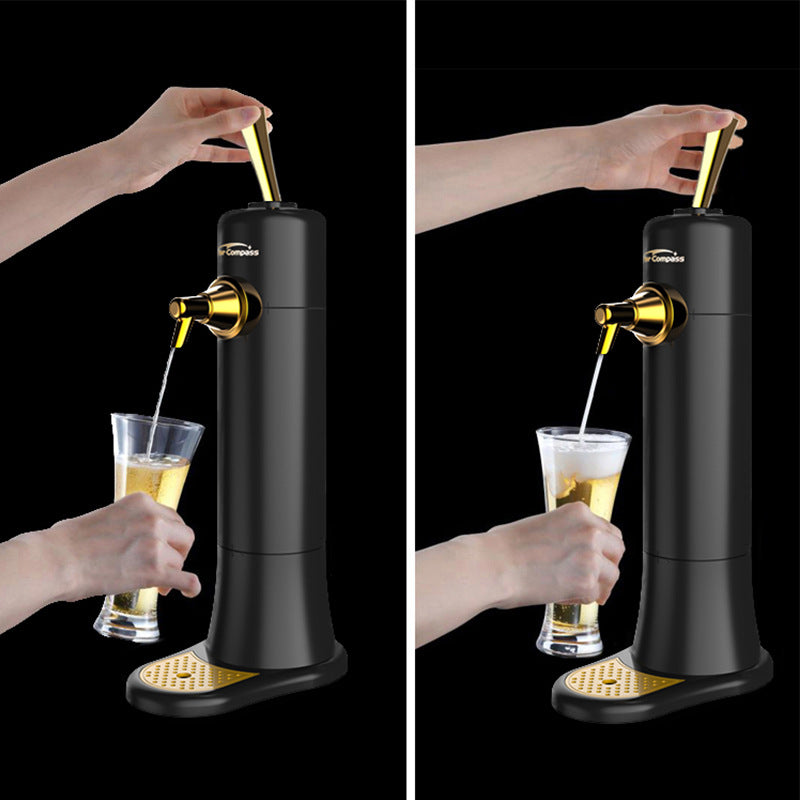 Ultrasonic Beer Foam Creator & Dispenser - Portable Tap for Canned & Bottled Beer with Cooling System(black) 4