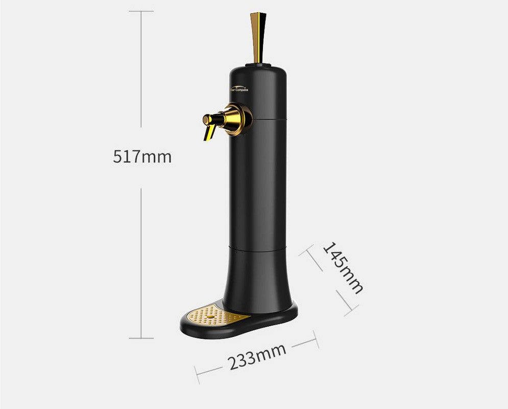 Ultrasonic Beer Foam Creator & Dispenser - Portable Tap for Canned & Bottled Beer with Cooling System(black) 8