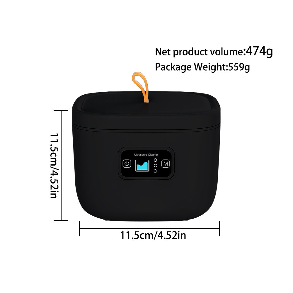 Professional Ultrasonic Cleaner with UV Light - 45000Hz for Dentures, Retainers, Jewelry & More(black) 6